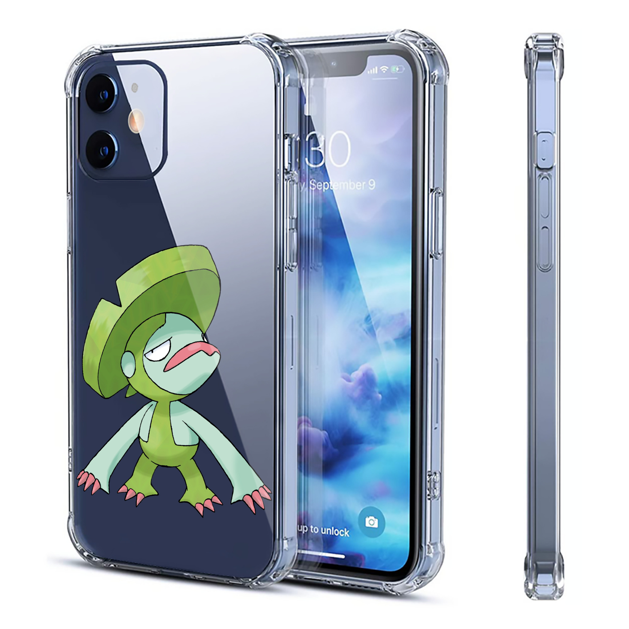 （画像用） ポケットモンスター Pokémon 【iPhone 12シリーズ対応】透明スマホケース（クリアソフトケース）